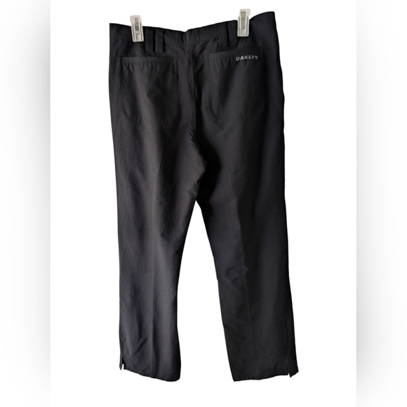 Oakley Men's Flat Front Black Dress Pants W34 L32 - Picture 3 of 6